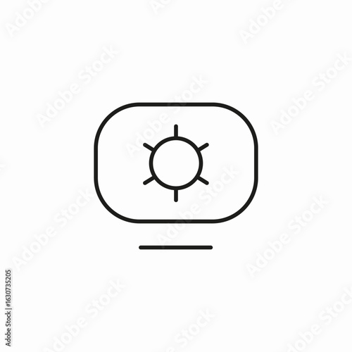 light mode toggle icon sign vector