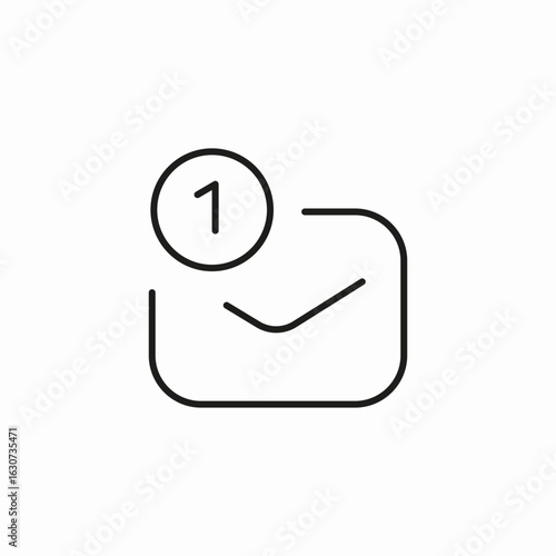 new message notification icon sign vector