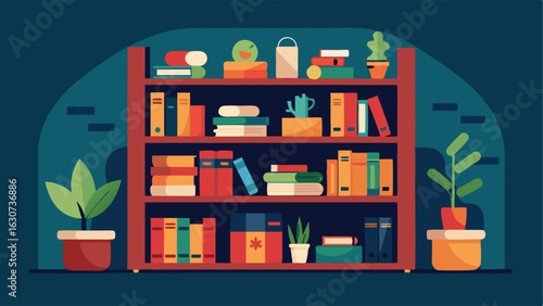 A mini library with shelves filled with books and comfortable reading nooks.