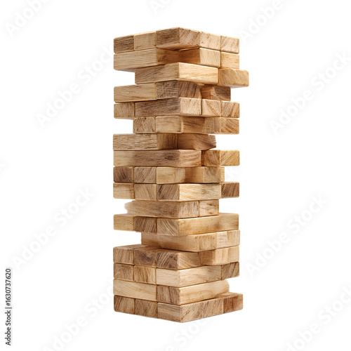  Giant Stackable Jenga Blocks Isolated transparent background