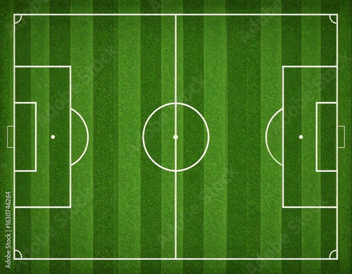 Green soccer field graphic
