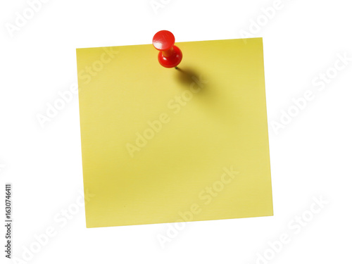 Wallpaper Mural Yellow sticky note pinned with red pushpin
 Torontodigital.ca