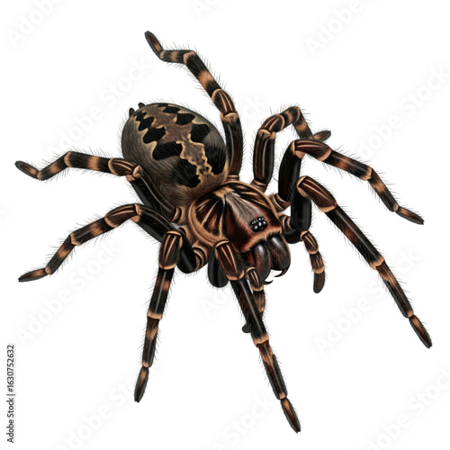 Spider isolated on transparent background