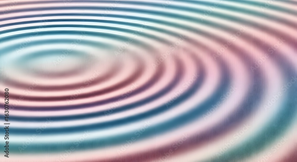 Obraz premium Soft Focus Colorful Concentric Ripples