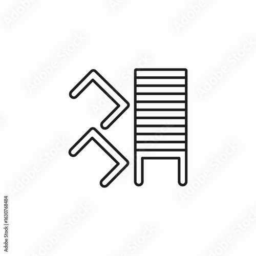 staple refill pack icon sign vector