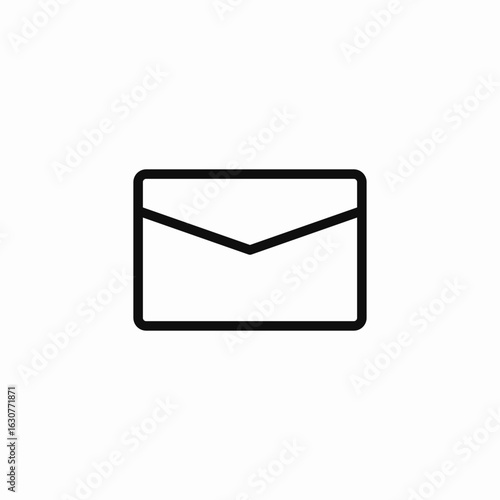 closed envelope mail icon sign vector