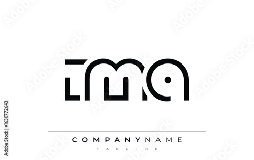 IMA abstract letter logo design. Modern Business Logo Design With Abstract Typography and Contemporary Style