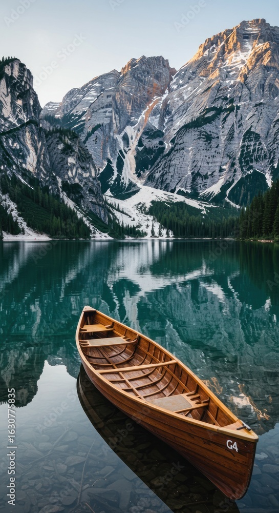 Obraz premium Serene Mountain Lake