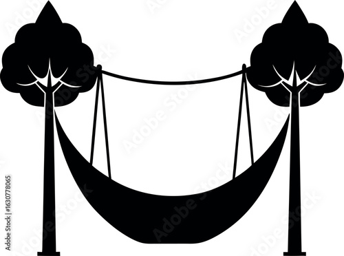 Hammock Between Trees Icon
