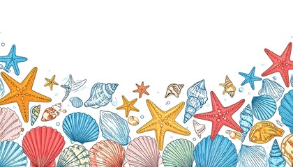 Seashell border design