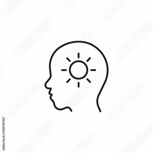 head light idea icon sign vector