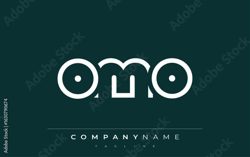 Bilde på lerret OMO abstract letter logo design