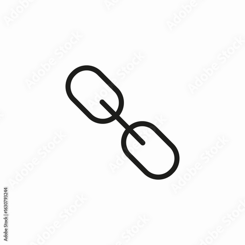double chain link icon sign vector