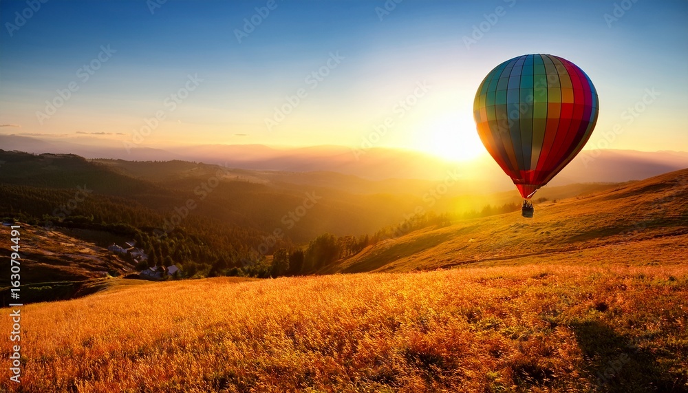 Fototapeta premium colorful balloon in afternoon sunlight