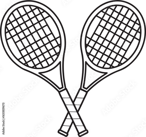 Tennis Rackets Crossed