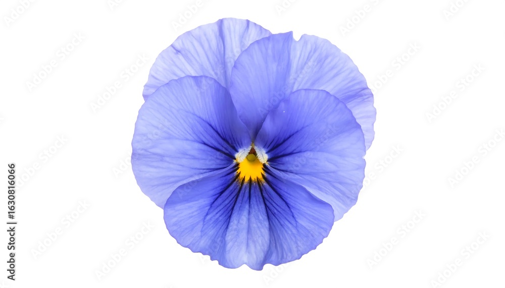 Obraz premium Close-up of vibrant blue pansy