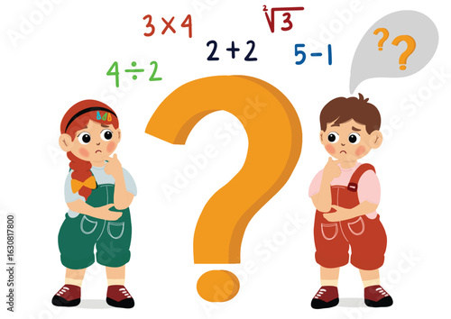 Children are confused about learning mathematics or numbers