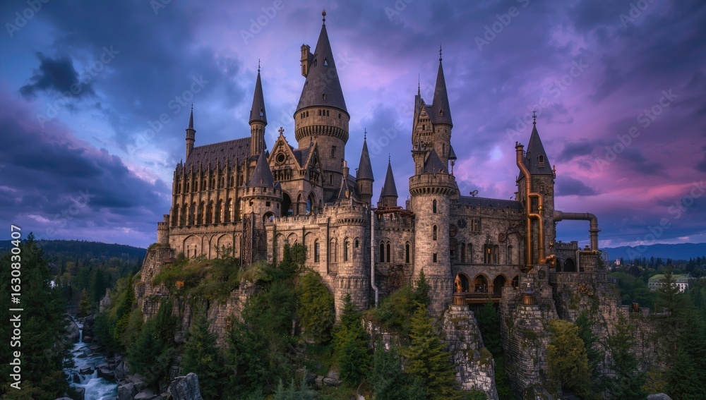 Fototapeta premium castle in the night