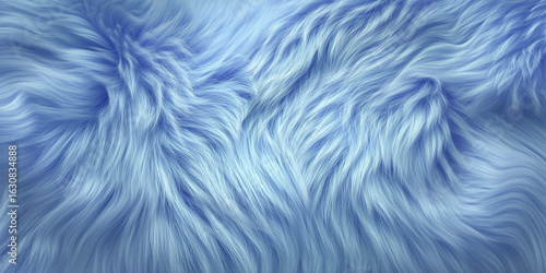 Blue fur texture background