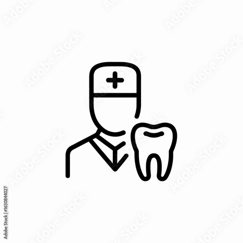 Dental Professional Holding Tooth Icon