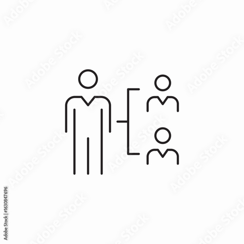 business leader icon sign vector