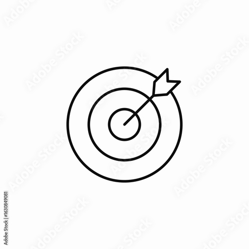 success target icon sign vector