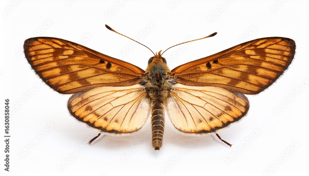 Fototapeta premium Orange skipper butterfly specimen