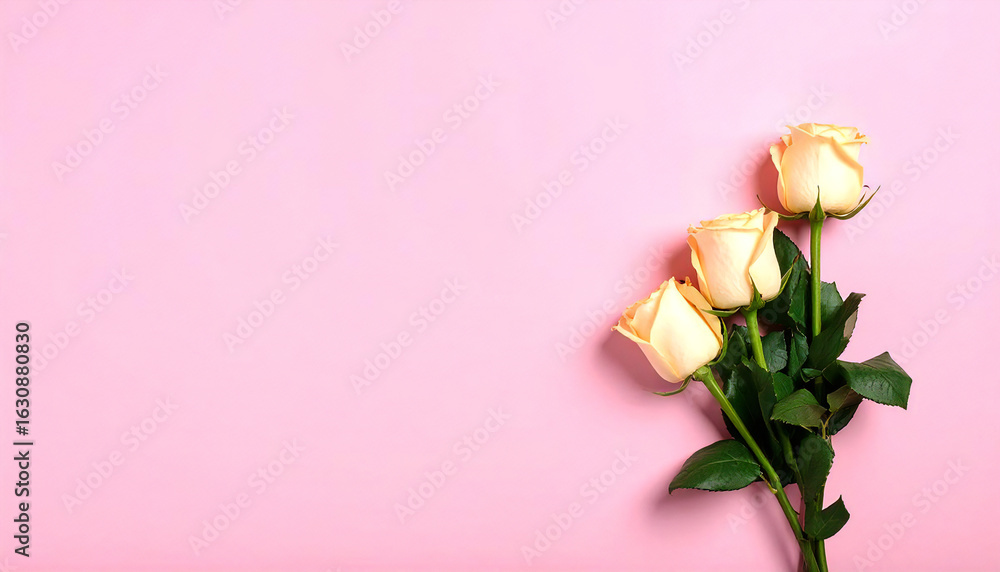 Fototapeta premium バラの花。コピースペース。薔薇イメージ。Rose flower. Copy space. Rose image.