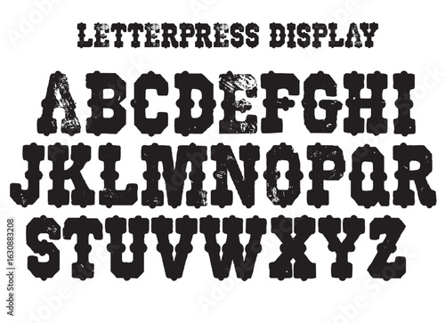 Letterpress Circus Display Alphabet