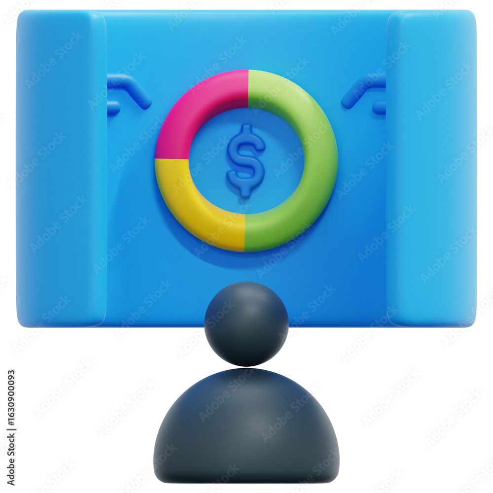 Fototapeta premium 3D Dashboard Icon