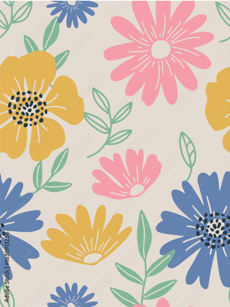 Fototapeta premium Vector illustration. Seamless pattern for printing.