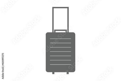 suitcase and luggage icon. suitcase with luggage icon, briefcase and trolley icon.