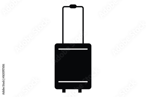 suitcase and luggage icon. suitcase with luggage icon, briefcase and trolley icon.