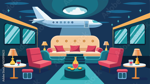 A private VIP lounge with exclusive amenities and services for elite travelers.
