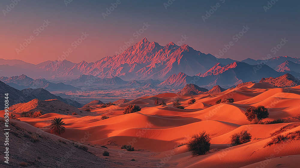 Fototapeta premium Golden Desert Dunes – Ultra-Realistic Minimalist Sand Landscapes in Warm Light, Ideal for Large Wall Murals, Interior Design and Immersive Decor in Homes, Cafés and Creative Spaces