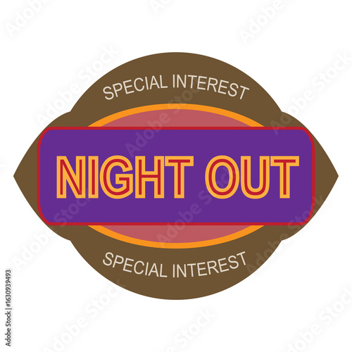 Retro sticker Night Out