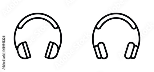headphone icon vector. Customer support Vector illustration
