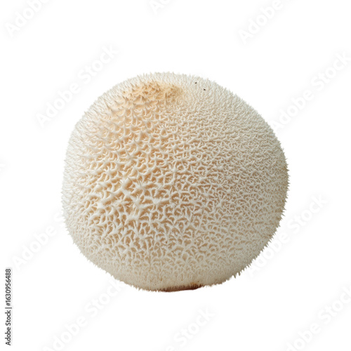 Textured White Fungi on Isolated Background for Culinary Use