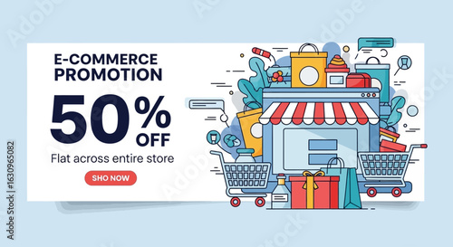 Score amazing deals with 50% off site-wide e-commerce promotions and shop now!