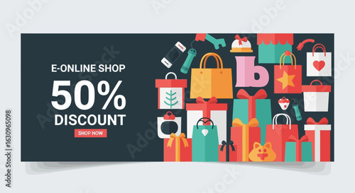 Grab incredible 50% discount on all online shopping deals, shop now and save big!