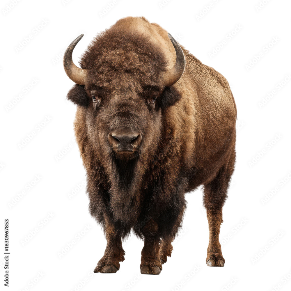 Majestic American Bison Standing Proud in Natural Habitat Majestic American Bison Standing Proud in Natural Habitat