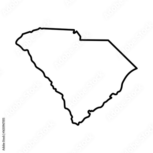 South Carolina state map outline