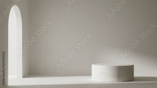 Wallpaper Mural Wabi - Sab Style Podium Scenes, Natural Light & Greenery for Display Design Torontodigital.ca