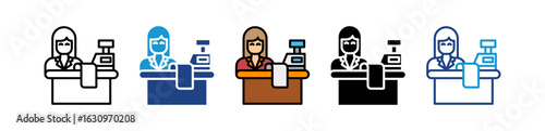 Cashier multiple icon