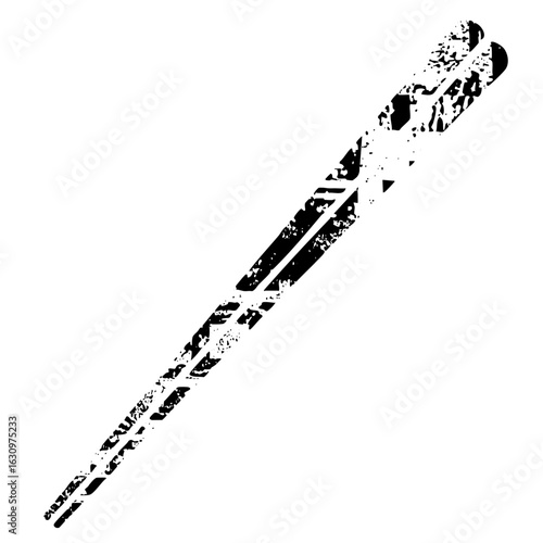 Vector Abstract Footprint with Textured Details