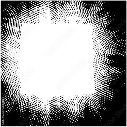 Vector Abstract frame with textured swirling .