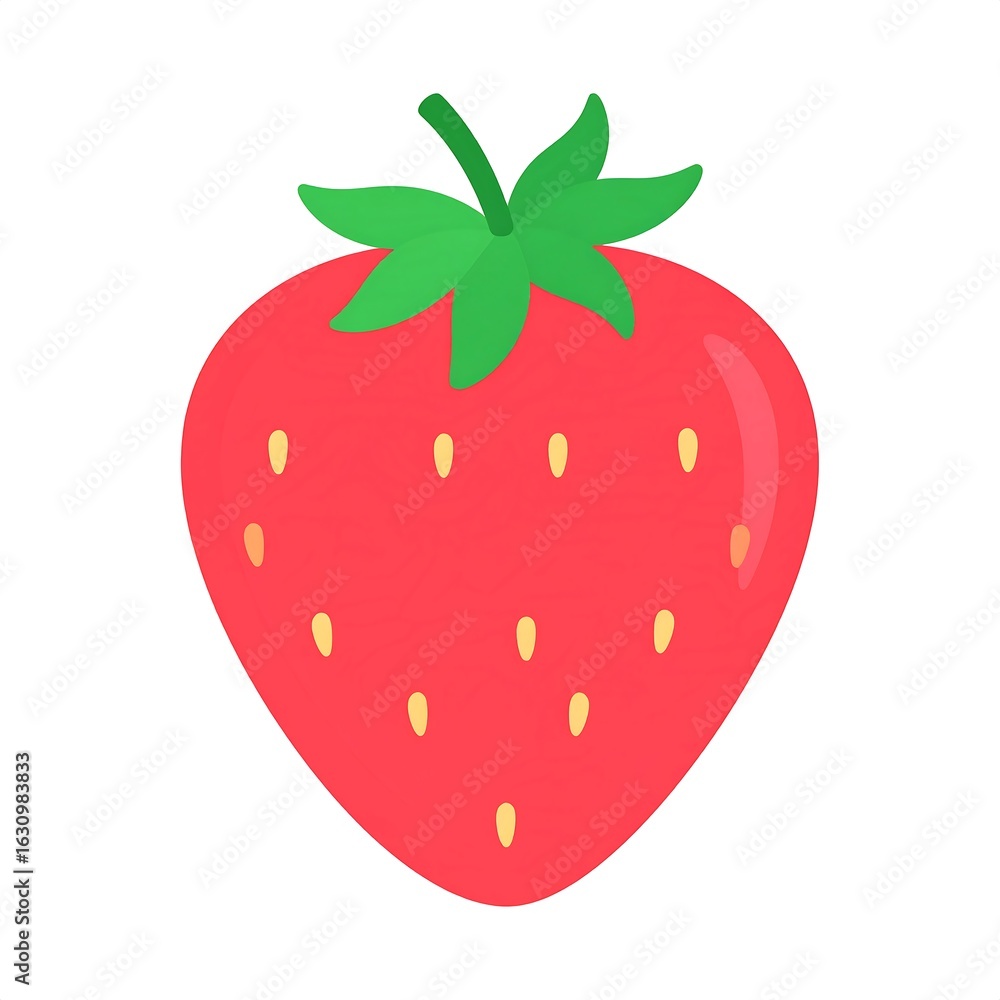 Obraz premium Cartoon strawberry