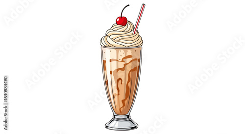 creamy indulgence classic chocolate malt with whipped cream