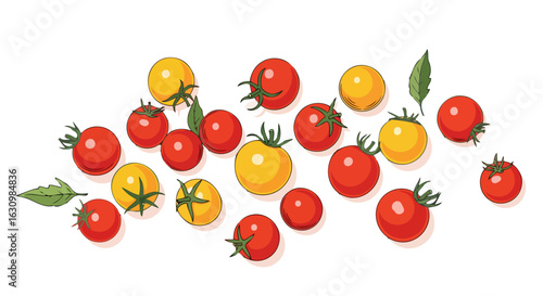 fresh cherry tomatoes vibrant colors for recipes branding