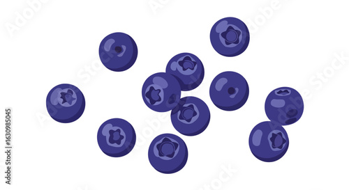 juicy blueberries fresh vibrant design for food health brands